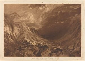 Mountainside Gallery: Ben Arthur, published 1819. Creator: JMW Turner