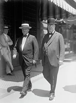 Ben Johnson, right, with Edward J. Walsh, 1916. Creator: Harris & Ewing. Ben Johnson, right, with Edward J. Walsh, 1916. Creator: Harris & Ewing