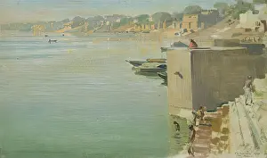 Pilgrimage Prints: Benares, 1927. Creator: Ernest Stephen Lumsden