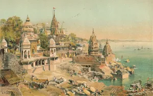 Benares Prints: Benares on the Ganges, 1892, (1904). Artist: Edward Theodore Compton