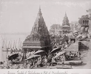 Ghat Prints: Benares, Temple of Tárhishwara or Well of Manikarankiá