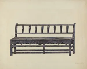 Bench, c. 1936. Creator: Edward Jewett