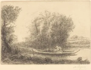 Bend Prints: Bend in the River (Un coin de riviere). Creator: Alphonse Legros