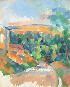 Paul C And Xe9 Collection: The Bend in the Road, 1900 / 1906. Creator: Paul Cezanne