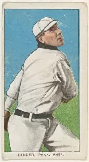 Baseball Cap Gallery: Bender, Philadelphia, American League, from the White Border series (T206) for the Amer