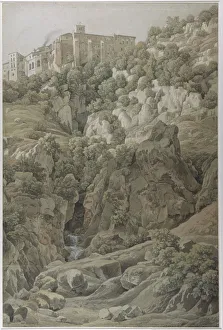 Klassik Stiftung Weimar Prints: The Benedictine Convent of Santa Scholastica near Subiaco in the Sabine Mountains, 1797