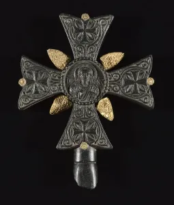 Byzantine Period Prints: Benediction Cross, 1200s-1400s. Creator: Unknown