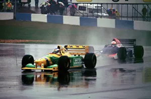 Derbyshire Prints: Benetton B193A Michael Schumacher 1993 Euro GP at Donington