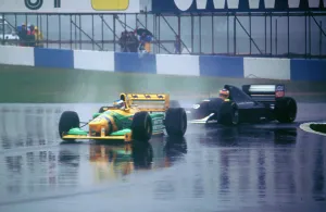 Derbyshire Prints: Benetton B193A Michael Schumacher and K
