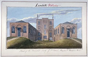 Yates Prints: Benevolent Society of St Patricks building, Stamford Street, Southwark, London, c1825
