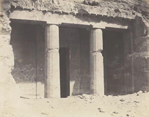Al Minya Gallery: Beni-Hacan, Architecture Hypogeene - Tombeau de Nevothph, 1851-52