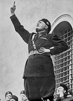Nationalist Party Gallery: Benito Mussolini, Italian fascist dictator, c1930s
