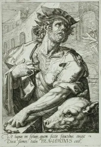 Gheyn Jacques De Ii Prints: Benjamin, c1590. Creator: Jacques de Gheyn II