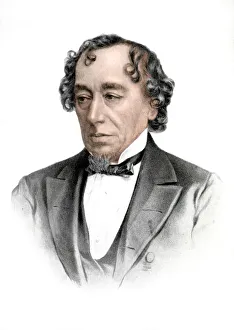 Disraeli Prints: Benjamin Disraeli, 19th century English statesman and literary figure, (1905)