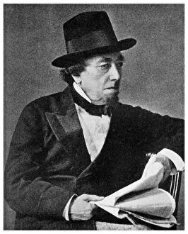 Benjamin Disraeli Collection: Benjamin Disraeli, British statesman, 19th century (1956)