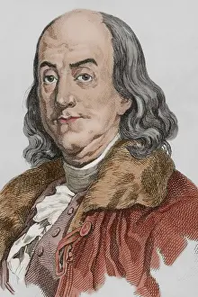 1750s Prints: Benjamin Franklin, (1706-1790)
