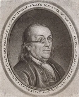 Franklin Prints: Benjamin Franklin, 1787. Creator: Charles Willson Peale