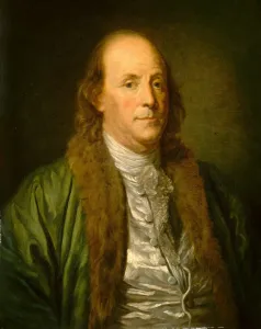 Greuse Jean Baptiste Prints: Benjamin Franklin, 19th century. Creator: Anon