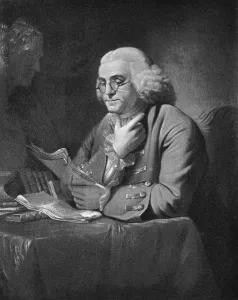 Peale Prints: Benjamin Franklin, c1766. Artist: David Martin