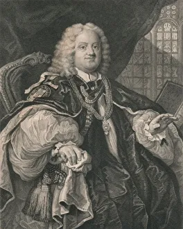 Benjamin Hoadly, (1676-1761), English clergyman, 19th century. Artist: B Holl Benjamin Hoadly, (1676-1761), English clergyman, 19th century. Artist: B Holl