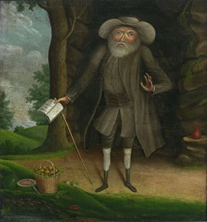 Folk Art Gallery: Benjamin Lay, c. 1750-1758. Creator: William Williams