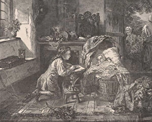 Benjamin Wests First Effort in Art, from 'Illustrated London News', May 12