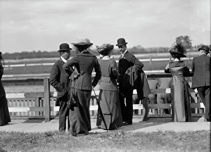 Race Track Prints: Benning Races - August Belmont; Mrs