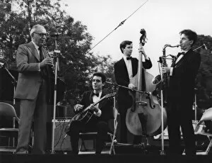 Images Dated 16th October 2020: Benny Goodman, Capital Radio Jazz Festival, Knebworth, 1982. Creator: Denis Williams