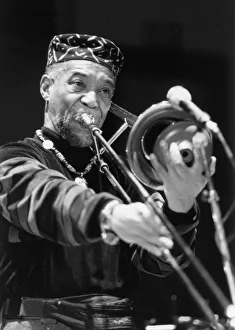 Benny Gallery: Benny Powell, Randy Westons African Sounds, Birmingham, 1993. Creator: Brian Foskett