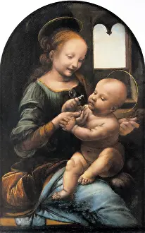 Tuscany Prints: Benois Madonna, 1480. Creator: Leonardo da Vinci