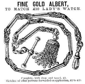 Benson's Fine Gold Albert, 1883. Creator: Unknown.<br> Benson's Fine Gold Albert, 1883. Creator: Unknown