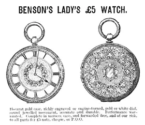 Gold Watch Prints: Benson's Lady's £5 Watch