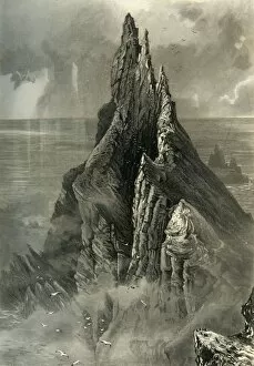 Northern Ireland Gallery: The Bent Cliff (West Coast of Ireland), c1870