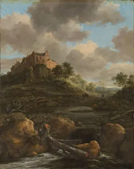 Saxony Prints: Bentheim Castle, 1650-1682. Creator: Jacob van Ruisdael