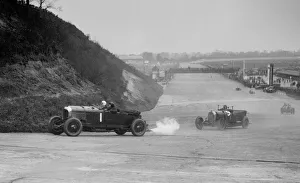 Bentley Boys Gallery: Bentley of Tim Birkin and Austro-Daimler of Edgar Fronteras, BARC meeting, Brooklands, 1930
