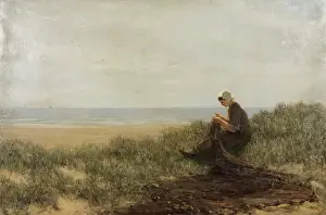Sand Dune Prints: On the Bents, Aberdeen, 1873. Creator: Archibald David Reid