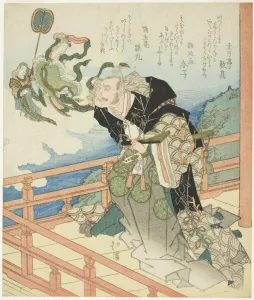 Hokkei Kien Prints: Benzaiten appearing to Taira no Kiyomori, n. d. Creator: Totoya Hokkei