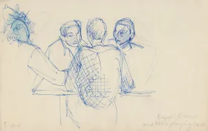 Beppi, Bruno and Fabio playing cards, c1950. Creator: Shirley Markham
