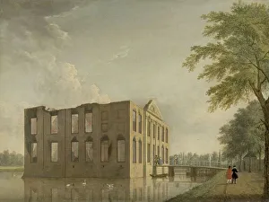 Burned Prints: Berckenrode Castle in Heemstede after the Fire, 1747. Creator: Jan ten Compe