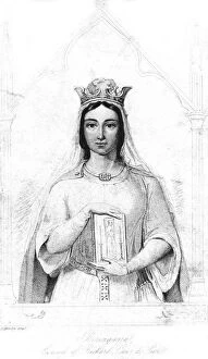 Berengaria of Navarre (c1164-1230), Queen consort to King Richard I (1157-1199), 1844Artist: Auguste Hervieu