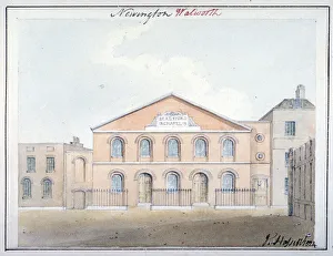Congregational Prints: Beresford Chapel, Beresford Street, Southwark, London, 1824. Artist: John Hassell