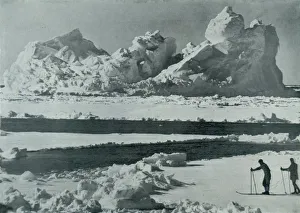A Berg Breaking Up in the Pack, c1910–1913, (1913). Artist: Herbert Ponting A Berg Breaking Up in the Pack, c1910–1913, (1913). Artist: Herbert Ponting