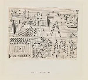 Zentrum Paul Klee Prints: Beride (Water Town), 1927. Creator: Klee, Paul (1879-1940)