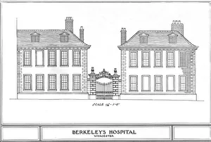 Worcester Prints: Berkeleys Hospital, Worcester, Worcestershire, 1924
