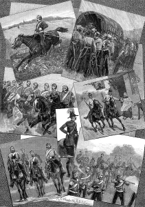 Woodville Richard Caton Prints: Out with the Berkshire Yeomanry, 1881. Creator: Unknown