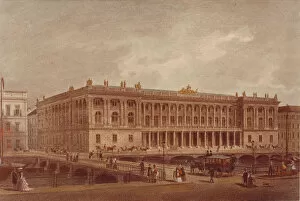 The Berlin Stock Exchange at the Burgstrasse, End 1860s-Early 1870s. Artist: Anonymous