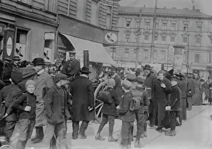 Mobile Prints: Berlin, travelling soup kitchen, 1916. Creator: Bain News Service