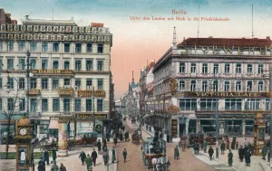 Berlin - Unter den Linden mit Blick in die Friedrichstrasze, c1900