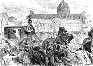 Chancellor Prints: Berlin's Farewell to Bismarck, 1890. Creator: P Naumann
