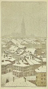 Bern Prints: Bern in Winter, 1911. Creator: Colombi, Plinio (1873-1951)